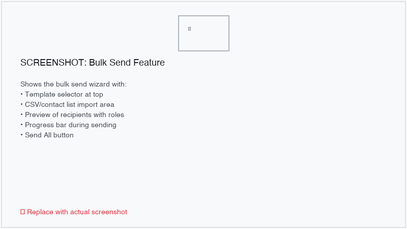 Bulk send wizard