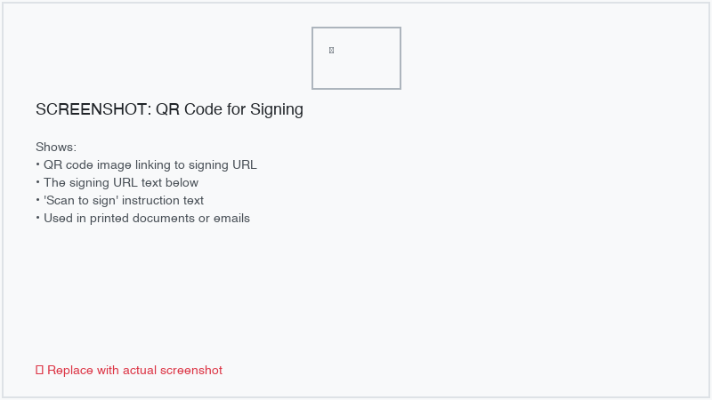 QR code for a signing URL