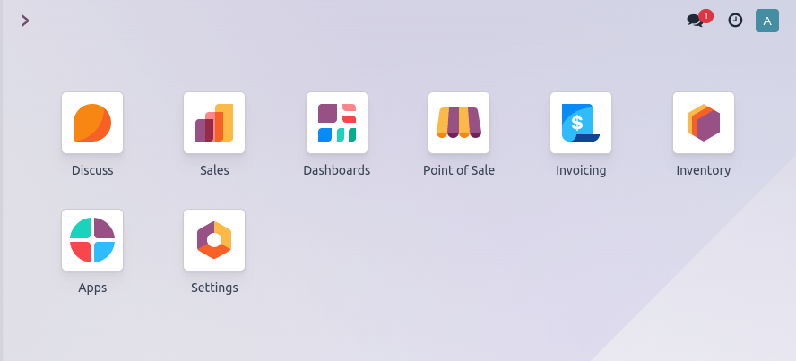 Ejemplo de una base de datos de Odoo