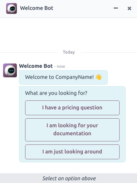 A chatablak nézete egy Odoo Live Chat-ben létrehozott helpdesk jeggyel.
