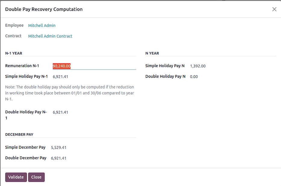 Decemberi kifizetés összege.