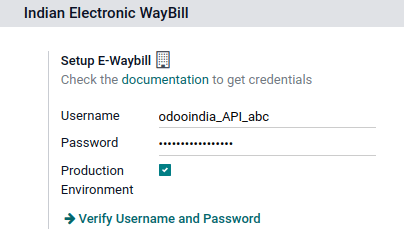 E-way számla beállítása az Odoo-ban
