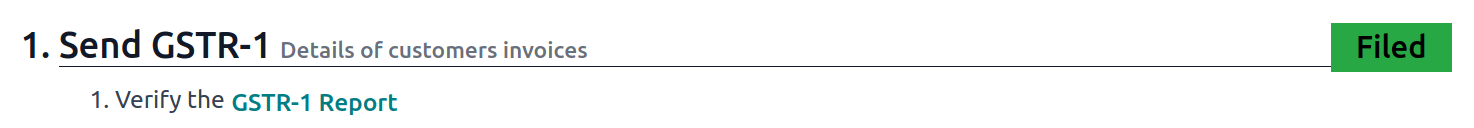 GSTR-1 Benyújtva állapotban