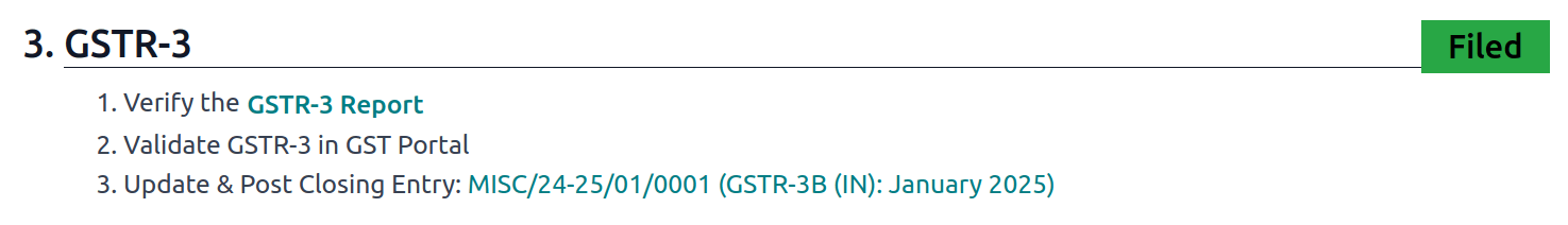 GSTR-3 benyújtva