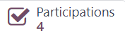 A Részvételek okos gomb a felmérési űrlap tetején az Odoo Felmérésekben.