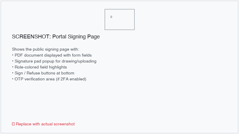 Aláírási portál PDF megjelenítővel és aláírásrögzítéssel