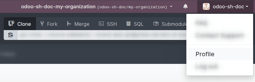Accessing a user's profile