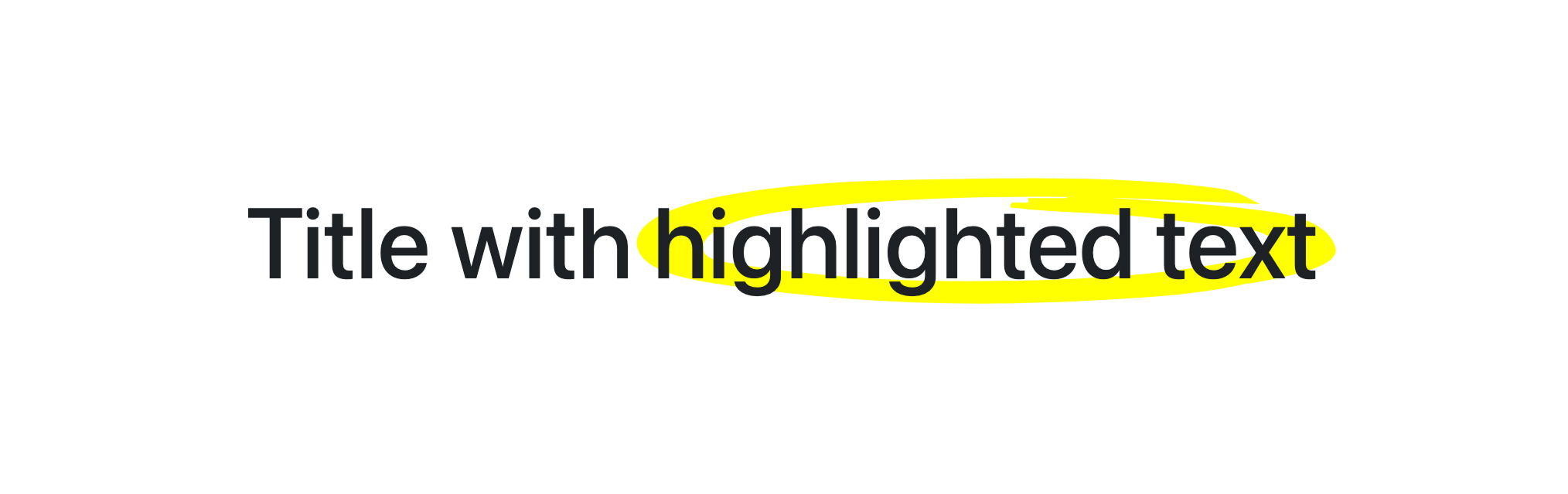 Example of text highlight