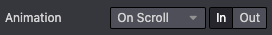 Group different option fields into the same row.